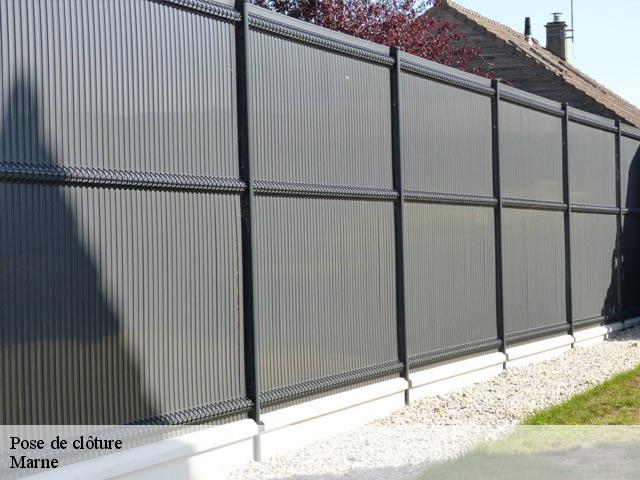 Pose de clôture Marne 