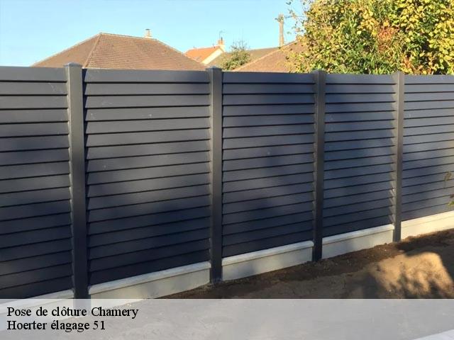 Pose de clôture  chamery-51500 Hoerter élagage 51