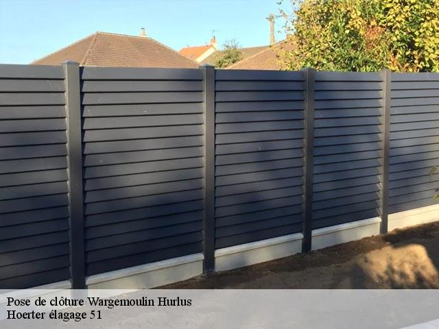 Pose de clôture  wargemoulin-hurlus-51800 Hoerter élagage 51